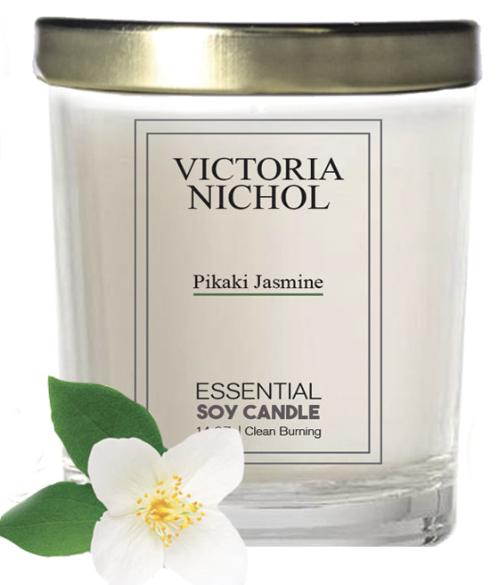 Pikaki Jasmine Soy Candle- 14 oz