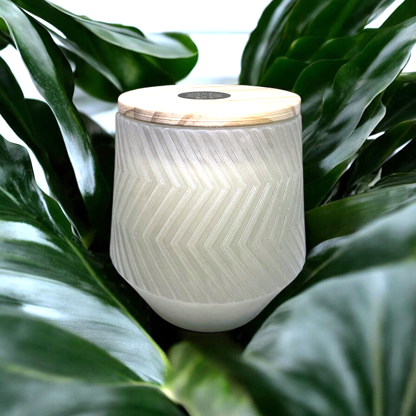 WHITE SCULPTED VN VESSEL- 13.5 OZ